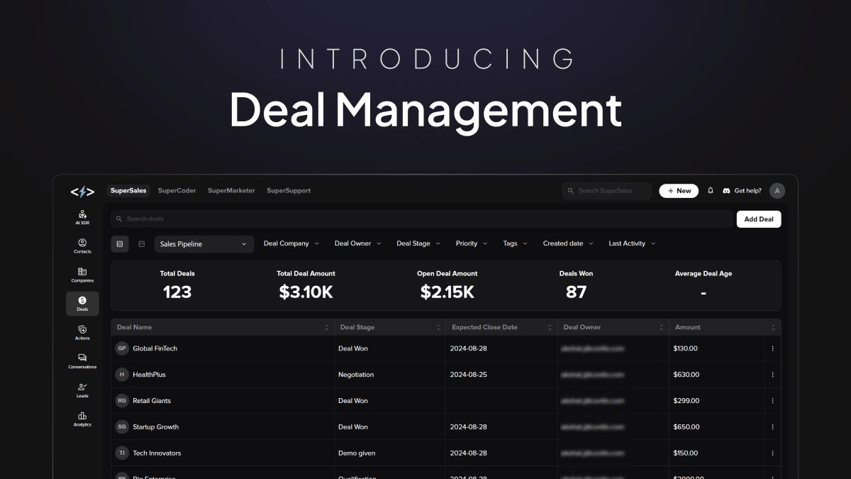 Deal Management